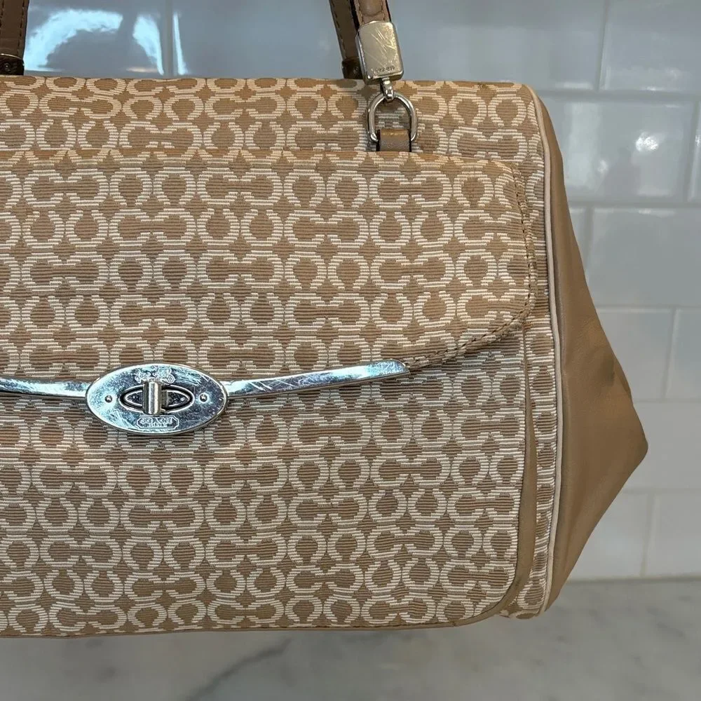Coach Bag Purse Handbag Kimberly Needlepoint Carry All Crossbody Convert Tote